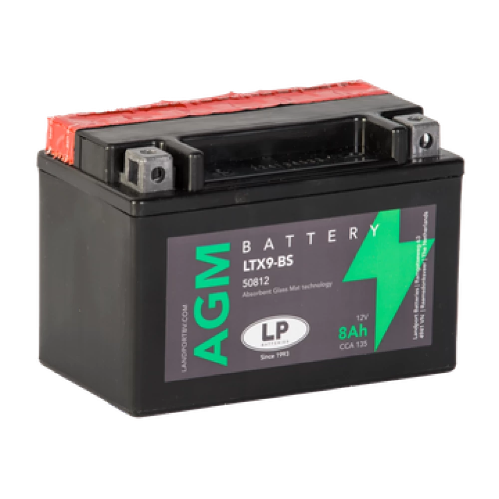 LTX9-BS(YTX9-BS) Μπαταρία Μοτοσυκλέτας LP AGM 12V 8Ah 135A