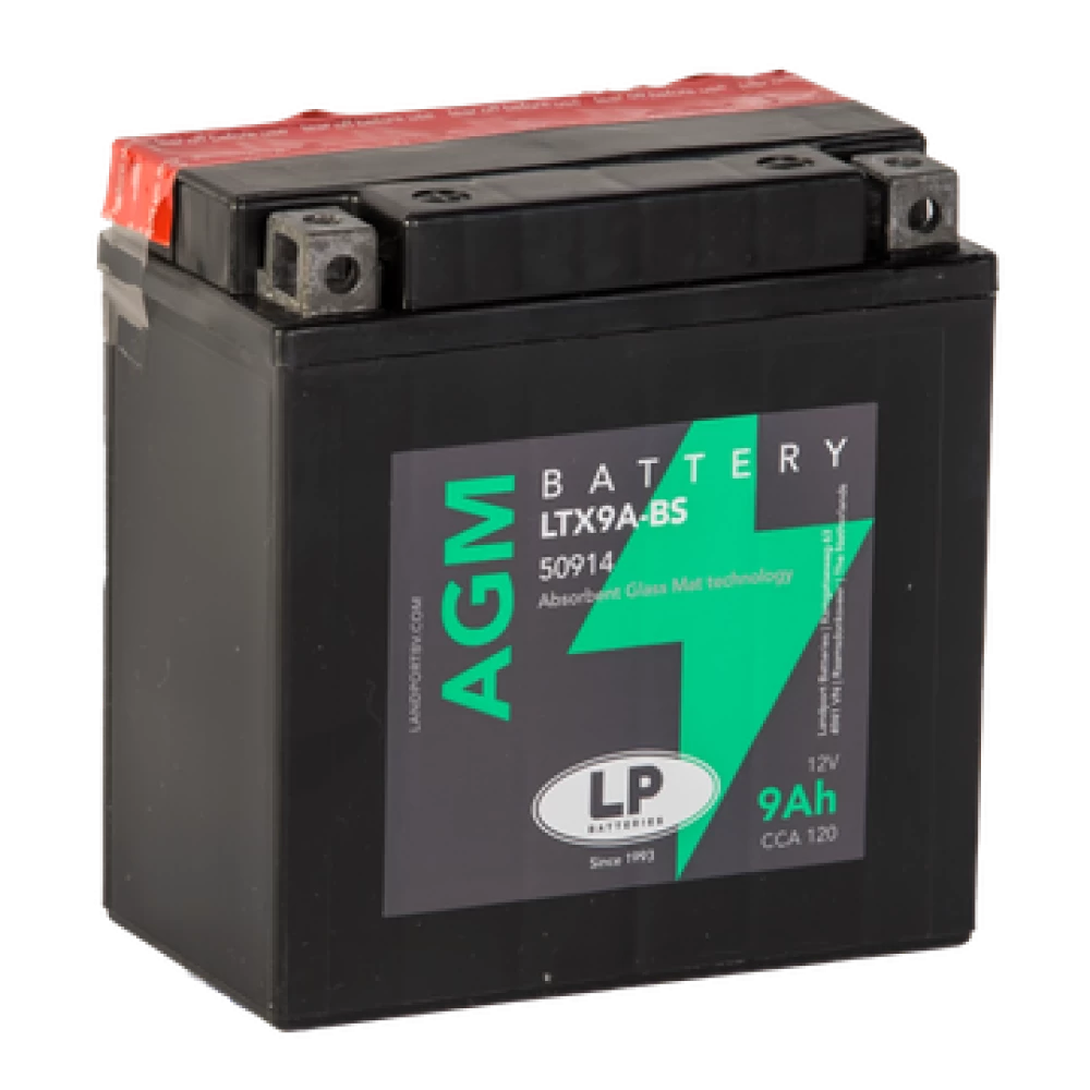 LTX9A-BS (YTX9A-BS) Μπαταρία Μοτοσυκλέτας LP AGM  12V 9Ah 120A