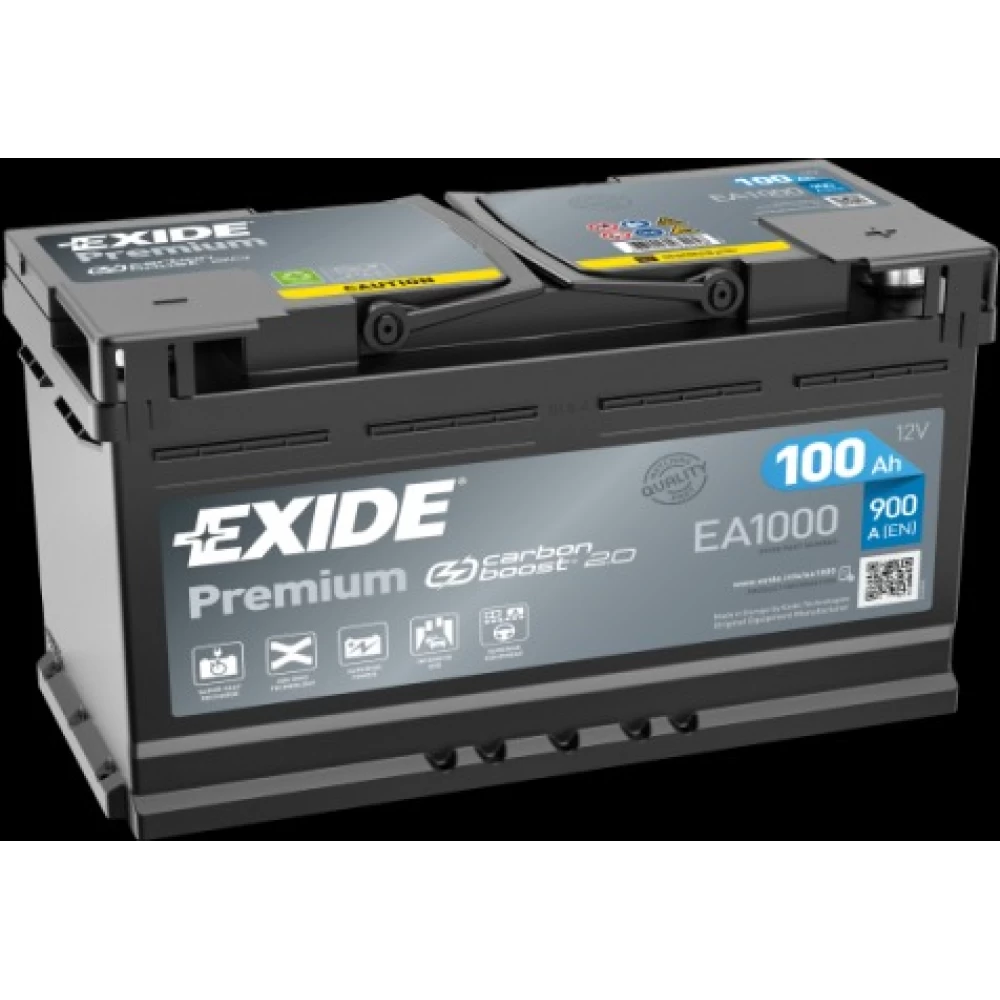 Μπαταρία Αυτοκινήτου 100Ah 900A  EXIDE PREMIUM EA1000