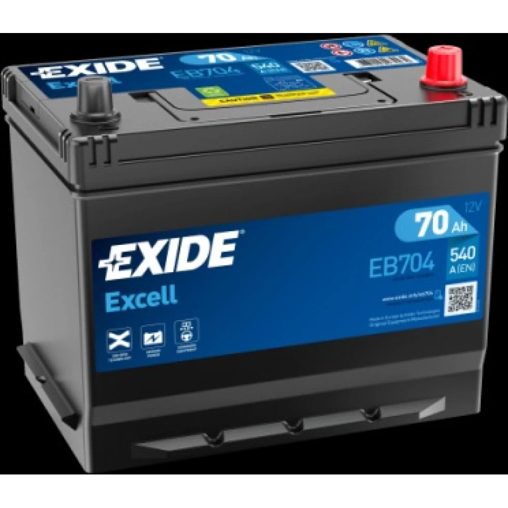 Μπαταρία Αυτοκινήτου 70Ah 540A EXIDE EXCELL EB704