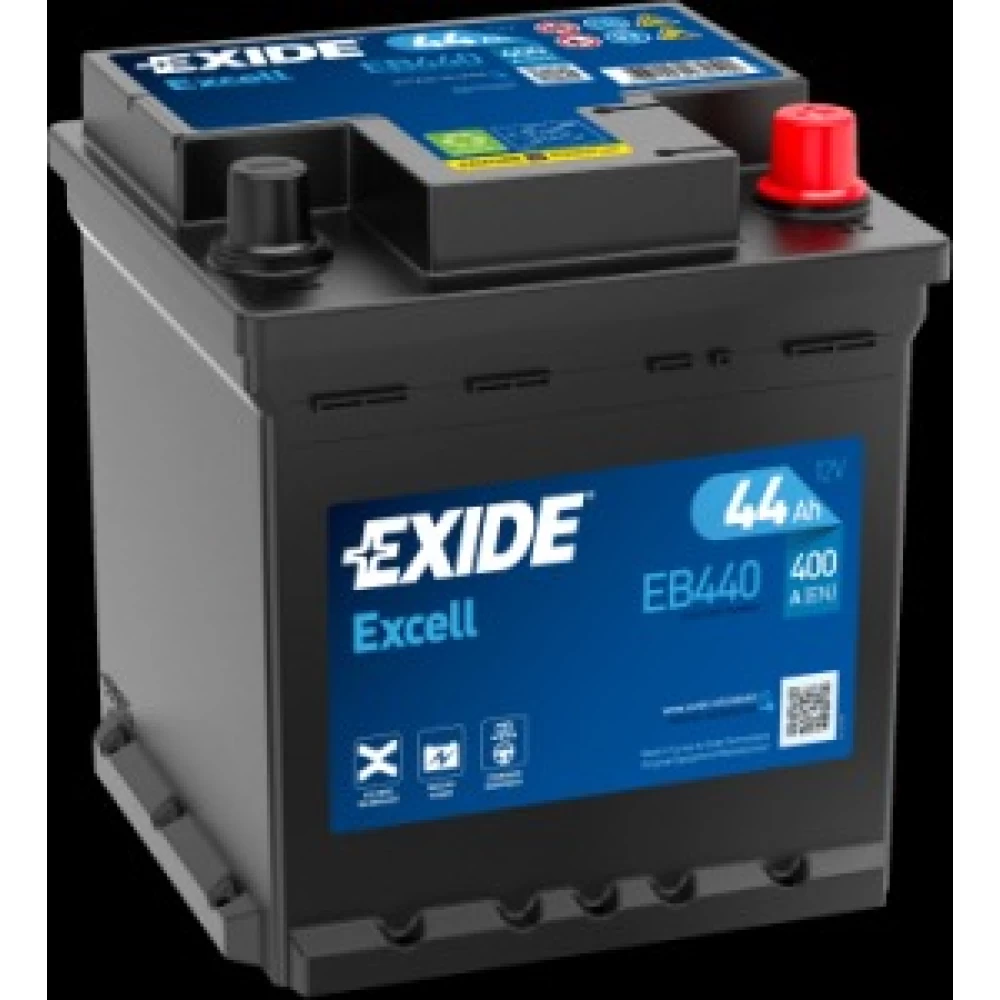 Μπαταρία Αυτοκινήτου 44Ah 400A EXIDE EXCELL EB440