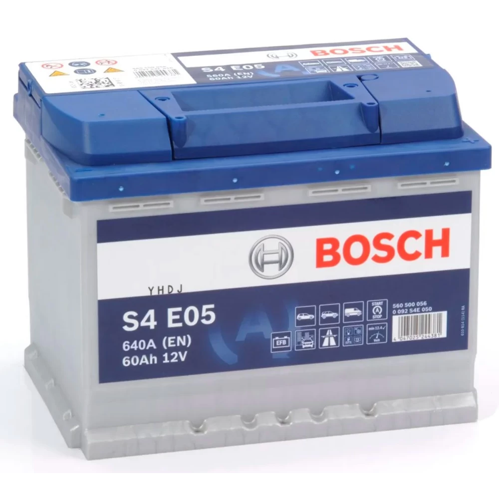 Μπαταρία Αυτοκινήτου 60Ah 640A BOSCH S4E05 EFB