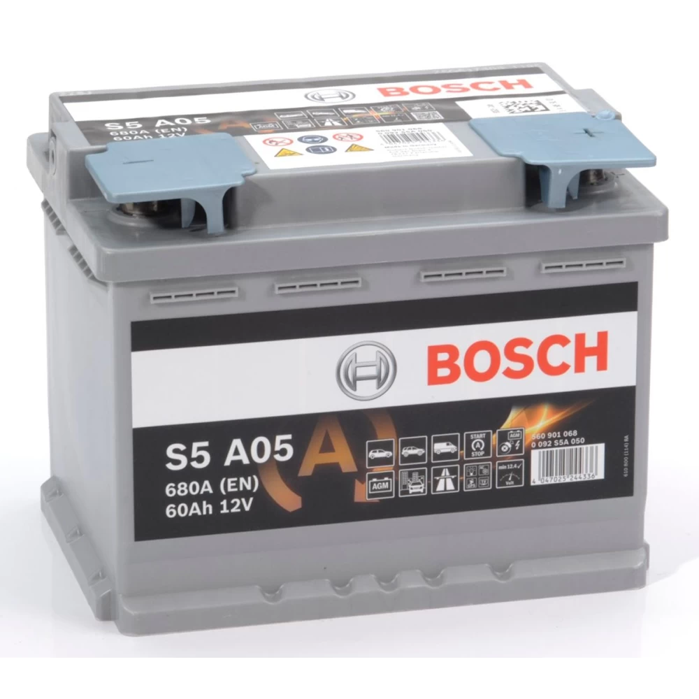 Μπαταρία Αυτοκινήτου 60Ah 680A BOSCH S5A05 AGM