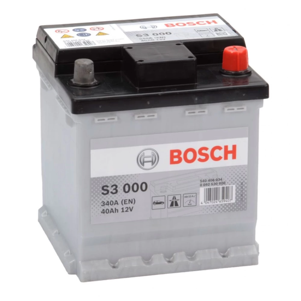 Μπαταρία Αυτοκινήτου 40Ah 340A BOSCH S3000