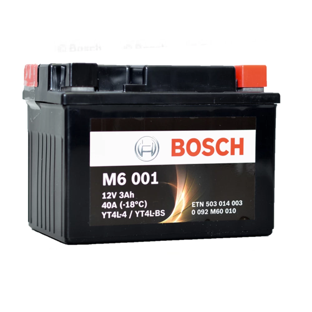 YT4L-BS Μπαταρία Μοτοσυκλέτας BOSCH M6001 AGM 3Ah